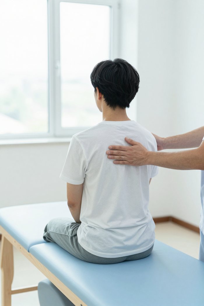 Clinician reviewing a treatment plan with a patient