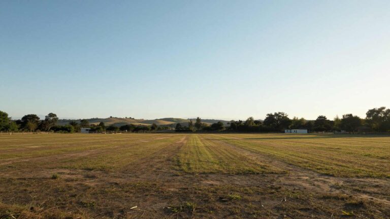 Open level plot under a clear sky